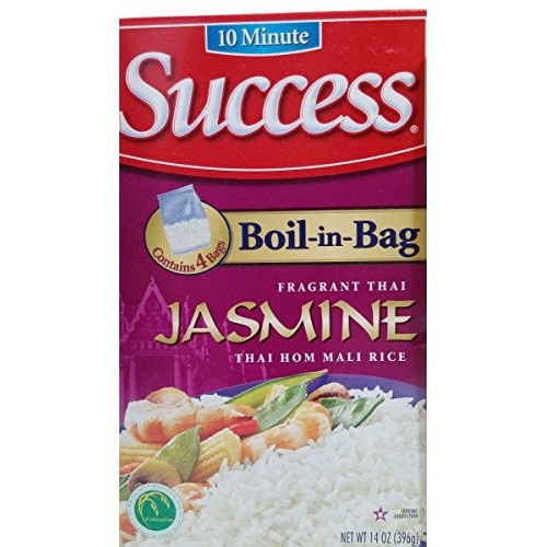 Success Rice, 10 Minute, Boil-In-Bag, Jasmine, Brown, White 4 Ba