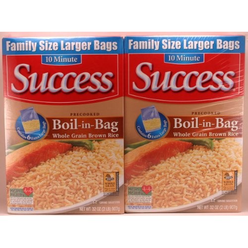 Success 10 Minute Precooked Boil-In-Bag Whole Grain Brown Rice T