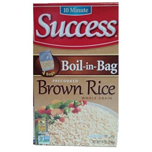Success Rice, 10 Minute, Boil-In-Bag, Jasmine, Brown, White 4 Ba