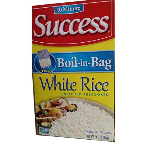 Success Rice, 10 Minute, Boil-In-Bag, Jasmine, Brown, White 4 Ba