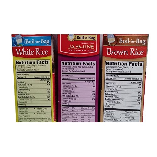 Success Rice, 10 Minute, Boil-In-Bag, Jasmine, Brown, White 4 Ba