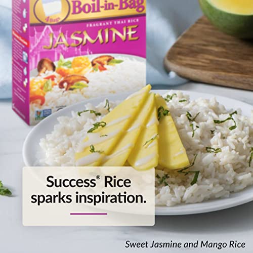 Success Boil-In-Bag Rice, Thai Jasmine Rice, Quick Rice Meals, 1