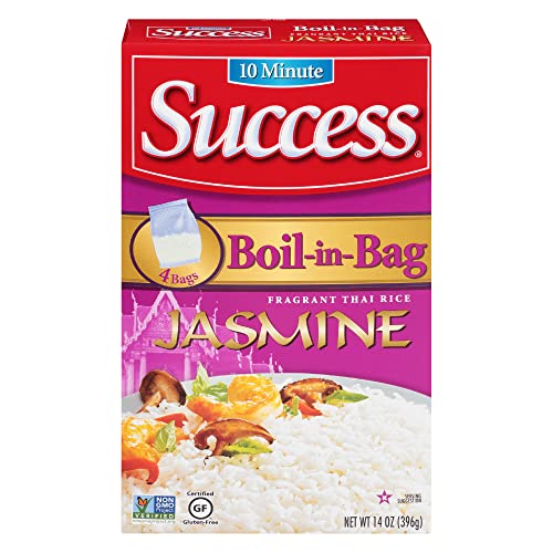 Success Boil-In-Bag Rice, Thai Jasmine Rice, Quick Rice Meals, 1