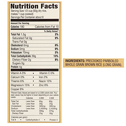 Success Boil-In-Bag Rice, Whole Grain Brown Rice, 14 Oz Box