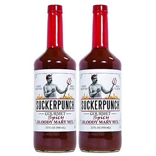 Suckerpunch Bloody Mary Mix, 32 Ounce, Spicy 2-Pack