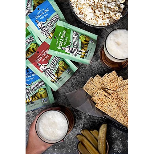 Suckerpunch | Classic Dill Chip-Cut | Pickle Pouch Snack Pack |