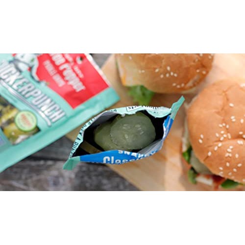 Suckerpunch | Classic Dill Chip-Cut | Pickle Pouch Snack Pack |