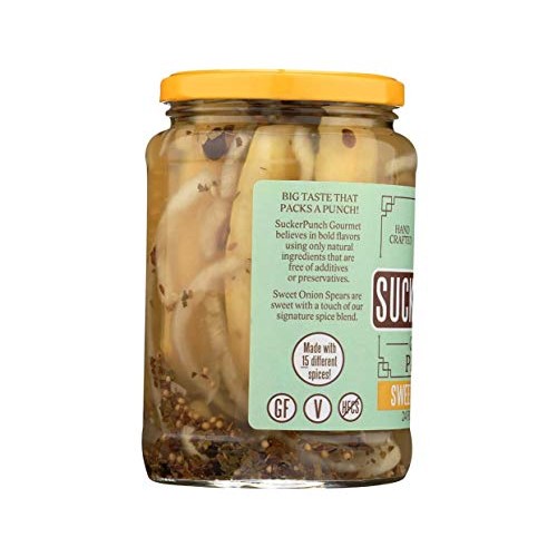 Suckerpunch Gourmet Sweet Onion Pickle Spears 24 Ounce, 2-Pack