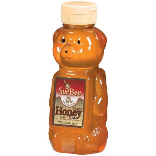 Sue Bee Clover Honey Bears, 12-Ounce Units Pack Of 12