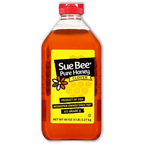 Sue Bee Pure USA Clover Honey, 5 Pound Pack of 3 Sue Bee Pure ...