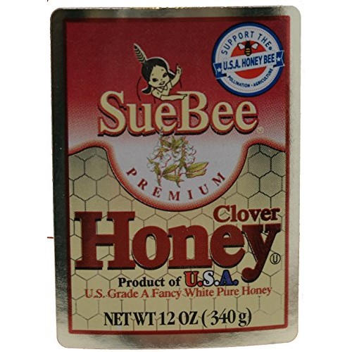 Suebee Premium Clover Honey Bear 12 Oz Pack Of 4