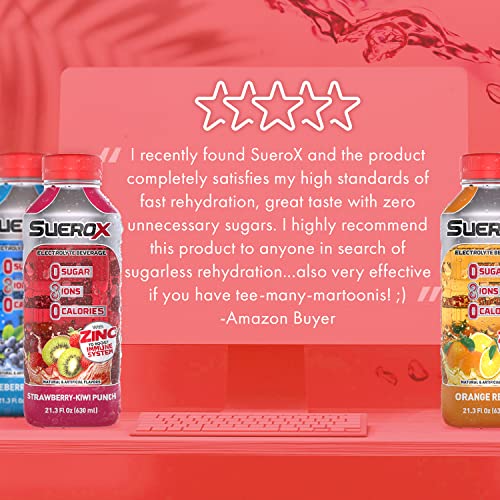 Suerox Zero Sugar Electrolyte Drink For Hydration And Recovery,