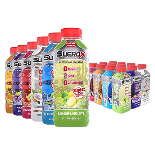 SueroX Zero Sugar Electrolyte Drink for Hydration and Recovery, ...