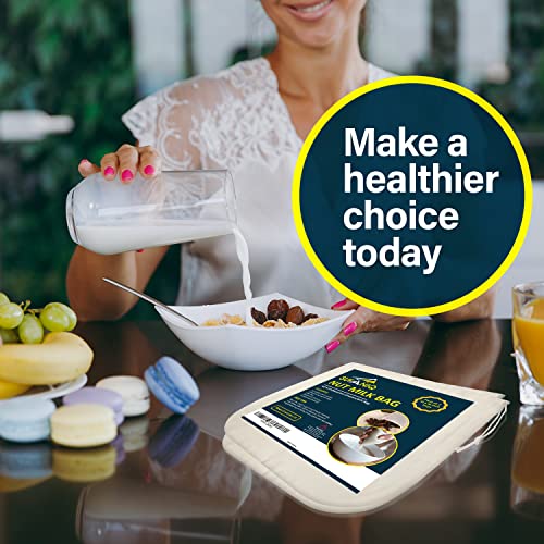 Sufaniq Nut Milk Bags for Straining Reusable 2 Pack, 100% Pure...