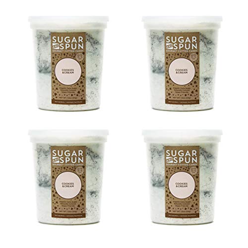 Sugar &Amp; Spun Gourmet Cotton Candy, Cookies &Amp; Cream, 4 Count