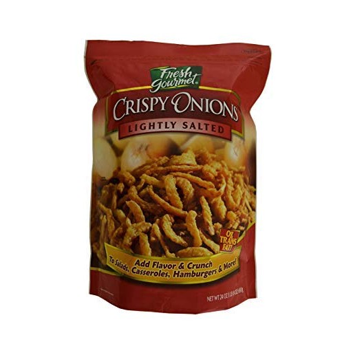 Fresh Gourmet Lightly Salted Crispy Onion, 24 Ounce -- 6 Per Case.