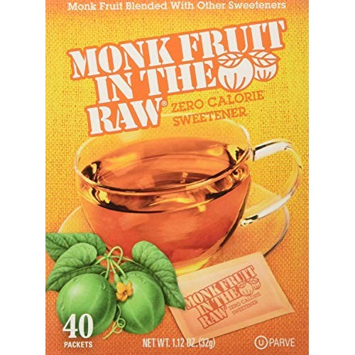 Monk Fruit In The Raw Sweeteners, Sugar Substitute, 4 Pack – 40