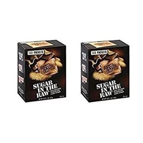 Sugar In The Raw, Packets, 100 Ct Pack Of 2