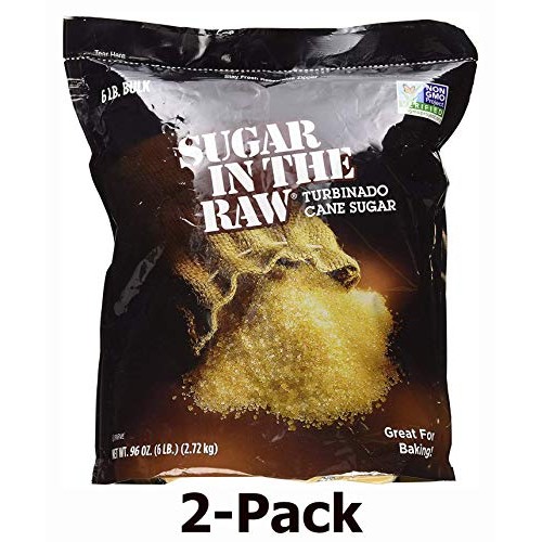 Sugar In The Raw Turbinado Cane Sugar, 6 Lbs. Pack Of 2
