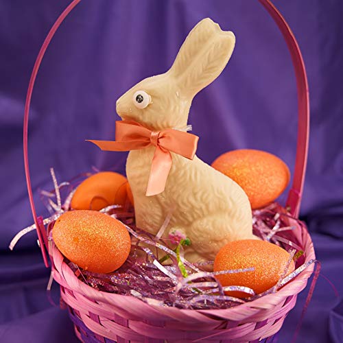 White Chocolate Bunny, Hand Made Large Solid Easter Bunny, 1/2 l...