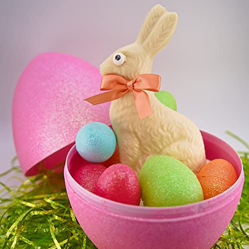 White Chocolate Bunny, Hand Made Large Solid Easter Bunny, 1/2 l...