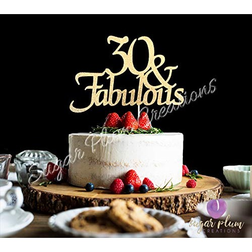 30 &Amp; Fabulous Cake Topper