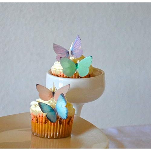 Edible Butterflies - Small Assorted Pastel Set Of 24 - Cake And