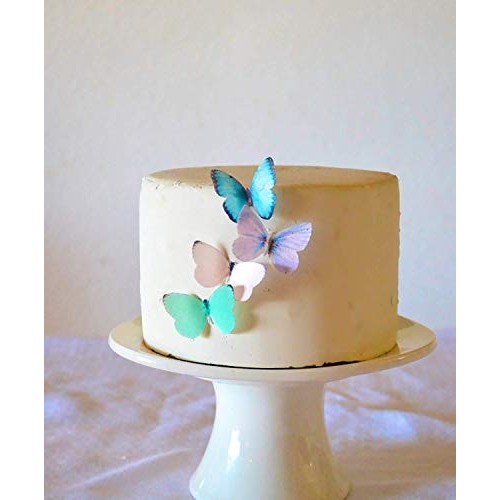 Edible Butterflies - Small Assorted Pastel Set Of 24 - Cake And