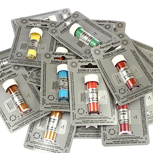 Sugarflair Edible Lustre Dust - Perfect For Cake Decorating :: F