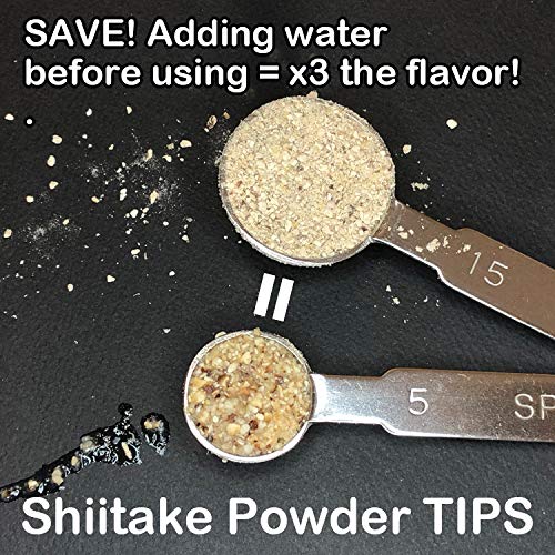 Organic Forest-grown Japanese Shiitake Powder 40g, Natural Umami...