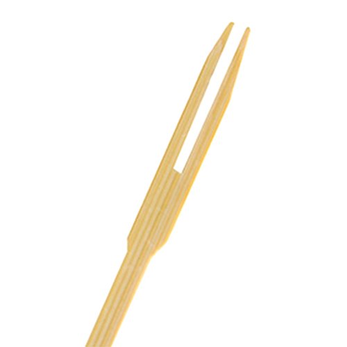 Sujing 80Pcs Bamboo Cocktail Fork Sticks Fruit Picks Bamboo Fork