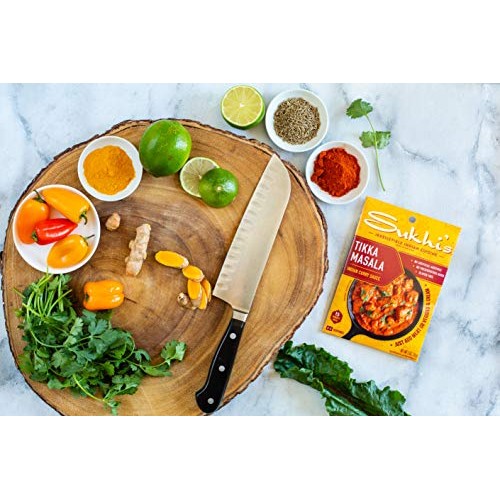 Sukhis Gluten-Free Tikka Masala Sauce, 3-Ounce Packets Pack Of 6