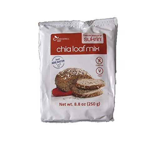 Sukrin Chia Bread Mix - Gluten Free, Low Carb Bread Mix - 8.8 Oz