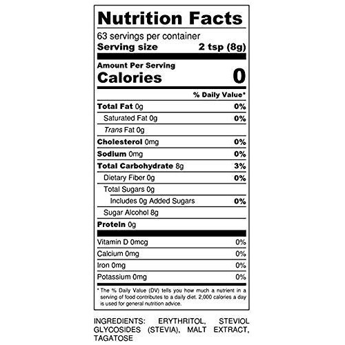 Sukrin Gold - Natural Brown Sugar Alternative - No Calorie Eryth