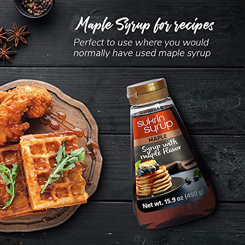 Sukrin Maple Syrup - Maple Syrup Substitute With Fiber - Low Car