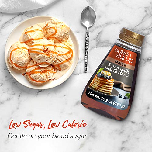 Sukrin Maple Syrup - Maple Syrup Substitute With Fiber - Low Car