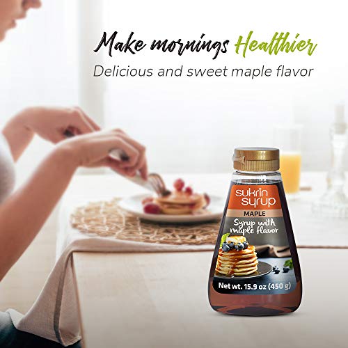 Sukrin Maple Syrup - Maple Syrup Substitute With Fiber - Low Car