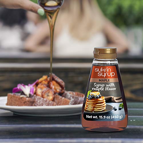 Sukrin Maple Syrup - Maple Syrup Substitute With Fiber - Low Car