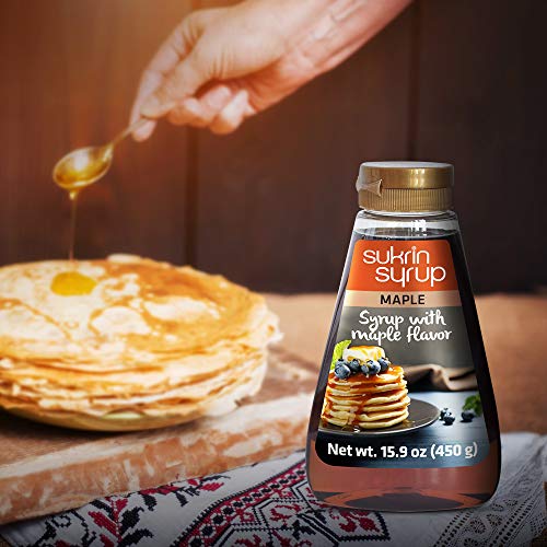 Sukrin Maple Syrup - Maple Syrup Substitute With Fiber - Low Car