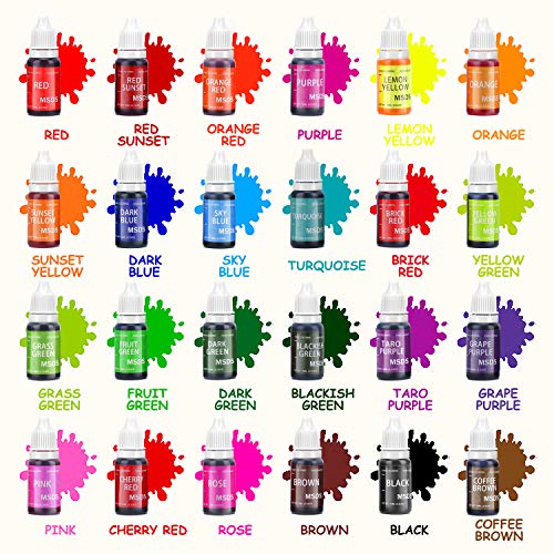 Food Coloring, 24 Color Vibrant Food Color, Concentrated Food Co