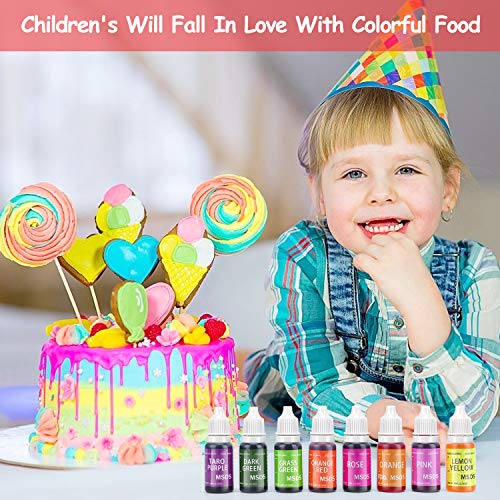 Food Coloring, 24 Color Vibrant Food Color, Concentrated Food Co