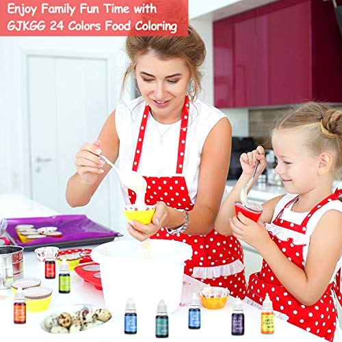 Food Coloring, 24 Color Vibrant Food Color, Concentrated Food Co