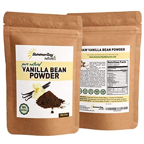 Vanilla Bean Powder, 3.53 Oz - Raw Ground Vanilla Bean - Unsweet