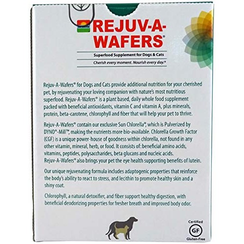 Sun Chlorella- Rejuv-A-Wafers- Chlorella &Amp; Eleuthero Superfood S