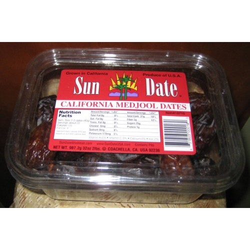 Sun Date California Medjool Dates 2 Lbs. Sun Date California Medjool Dates 2 Lbs.