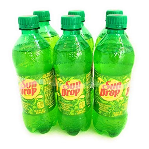 Sun Drop Citrus Soda, 16.9 Fl Oz Bottles, 6 Pack