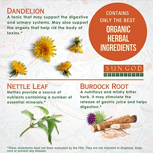 Sun God Medicinals Organic Loose Leaf Herbal Tea For Detoxificat