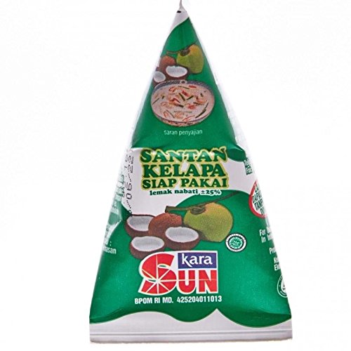 Sun Kara Santan Kelapa - Coconut Cream, 65 Ml/2.1 Oz Pack Of 3