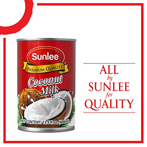 Sunlee Coconut Milk 24 Pack- Creamy Thai Coconut Milk In Cans, N