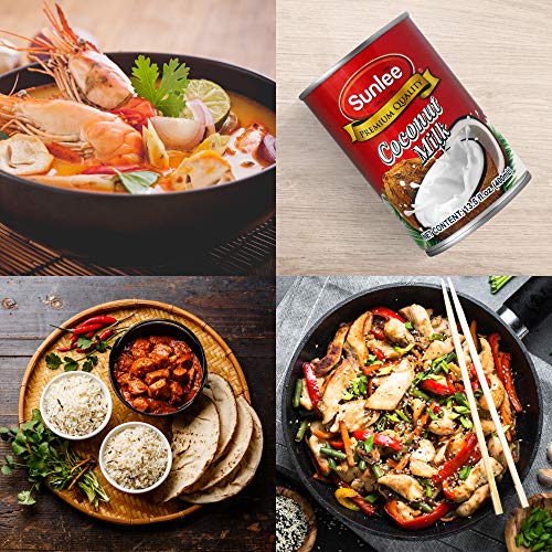 Sunlee Coconut Milk 24 Pack- Creamy Thai Coconut Milk In Cans, N